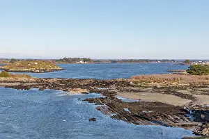 Bretagne: River Etel, Kergo with oyster farm