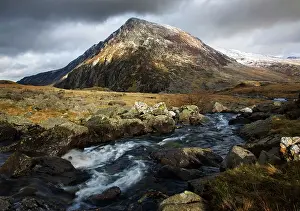 Idwal: River Idwal with views of Pen yr Old Wen in the