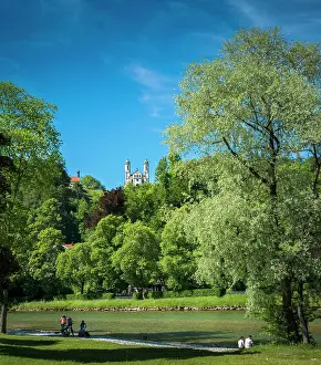 Incidental: River Isar, Holy Church of the Holy Cross on Calvary