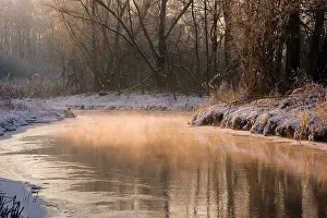 Eindhoven: The river Kleine Dommel in the winter