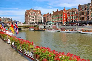 Quay: The River Leie and Graslei Quay, Ghent, Belgium