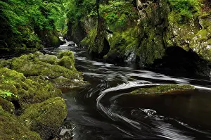 Idylls: River Llugwy or Afon Llugwy, Fairy Glen Gorge, Betws-y-Coed