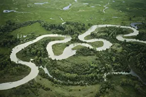 Oxbow: River Meanders in Montana