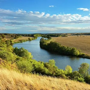 Saale: River Saale, Autumn Landscape, Lower Saale Valley