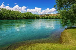 Bicycle: River view from the Upper Clutha River Track, Central