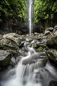 Blurred: River and waterfall Cascata das 25 Fontes, long