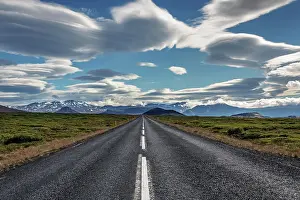 121119: Road 54 near Stykkisholmur, cloud formations, snow-capped