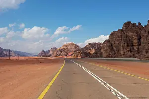 Leading: Road leading through the beautiful scenery in the
