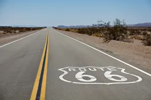 Needles: Road Route 66 near Needles, Mojave Desert, California