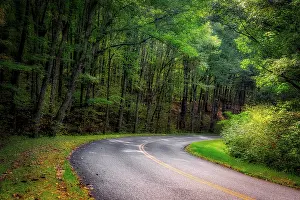 Parkway: Roadway, Blue Ridge Parkway, Smoky Mountains, USA