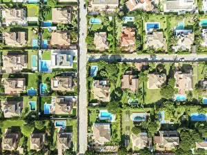 Pool: The Roche housing estate. Aerial view