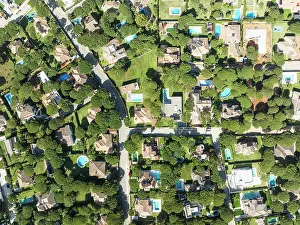 Pool: The Roche housing estate. Aerial view