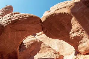 Wind: Rock collision in Arches national park, Utah, USA