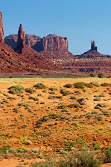 Table: Rock formation in Monument valley, Utah, USA, North