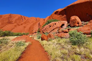 Ayers: Rock formations on the Mala Walk at Uluru, Ayers