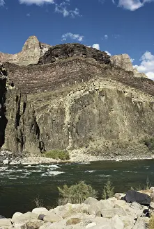 Columnar: Rock Layers in the Grand Canyon