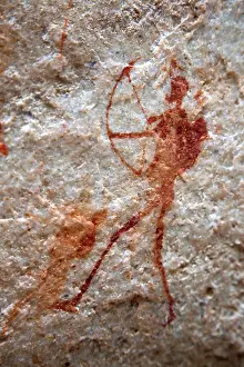 Representation: Rock painting of ancient archer, Sevilla