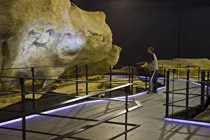 Religions: Rock painting in the cave of Ekain in Cestona Spain
