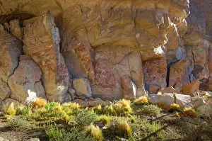 Moreno: Rock paintings in Cave of the Hands near Perito Moreno in Ar