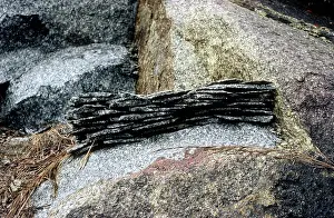 Heating: Rock split by heating and cooling