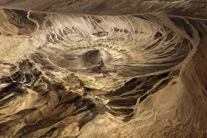 Atacama: Rocks formation similar to a crater in the middle