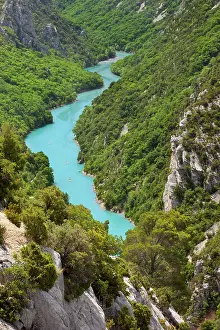 Gorges: Rocky cliffs and turquoise water of Gorges