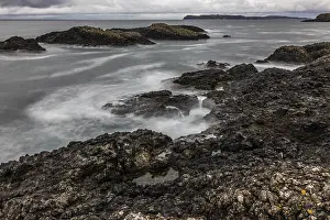 Coastlines: Rocky coast, offshore islands, Ballintoy Harbour