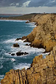 Pointe: Rocky coastline, Pointe Pen Hir, Brittany, France