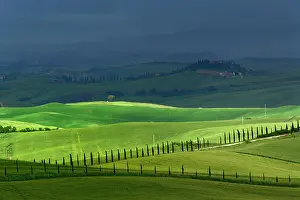 Dappled: Rolling agricultural farm fields and dappled