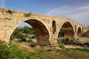 Stacked: Roman arch bridge (3 BC), Pont Julien over