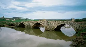 Prisma: Roman bridge over the river Brulles. Sasamon