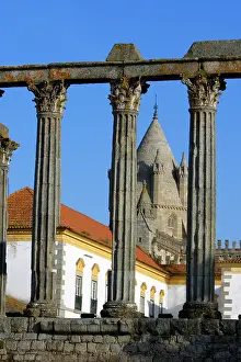 Cathedrals: Roman Temple - in Evora, World Heritage city