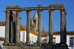 Cathedrals: Roman Temple - in Evora, World Heritage city
