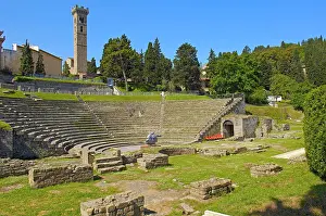 Roman: Roman theatre, Fiesole, Province of Florence, Tuscany