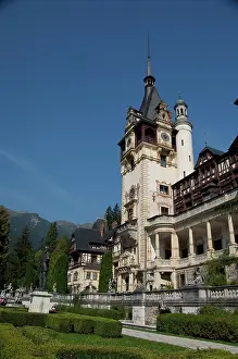Romanian: Romania, Sinaia. Neo-Renaissance Peles Castle