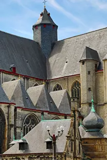 Roofs: Rooftops of Saint Michael's Church, Ghent, Belgium