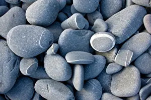 Rounded: Rounded sandstone beach pebbles