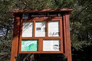 Rspb: RSPB Sign - Abernethy Forest Nature Reserve