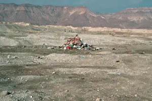 Dumped: Rubbish dumped in the middle of the desert