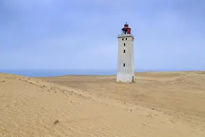 Jutland: Rubjerg Knude Lighthouse, Rubjerg Knude Fyr encroached by sa