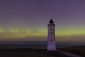 Tower: Rubjerg Knude Northern lights