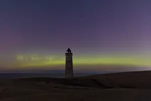 Tower: Rubjerg Knude Northern lights