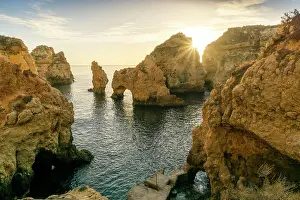 Arches: Rugged rocky coast, cliffs and arches in Ponta da