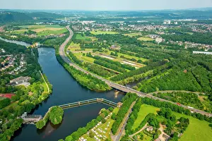 Hagen: Ruhr valley, Hengsteysee, Volme estuary, Hagen