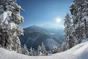 Graubnden: Ruinaulta or Rhine Gorge, winter landscape, Anterior