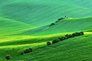 Moravia: Rural Europe background, Moravian rolling landsc