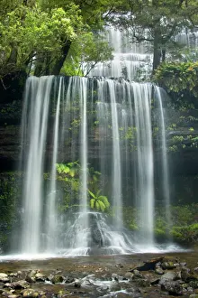 Stunning: Russell Falls - stunning waterfall amidst lush