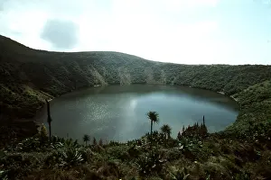 Rwanda: RWANDA - Mt. Visoke crater Lake, Rwanda