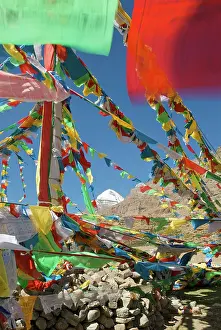 Flags: Sacred Mt Kailash and prayer flags