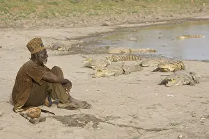 Headdress: Sacrifice chicken for Nile Crocodiles Bazoule Burkina Faso